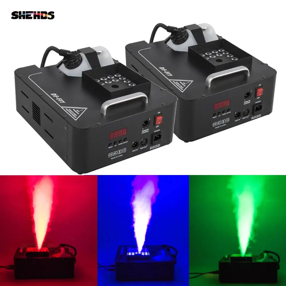 SHEHDS 2pcs 1500W Fog Machine LED 24x9W RGB 3in1 Vertical Somke Machine Special effects Spray Fogger equipment for Disco KTV
SHEHDS 2pcs 1500W Fog Machine LED 24x9W RGB 3in1 Vertical Somke Machine Special effects Spray Fogger equipment for Disco KTV