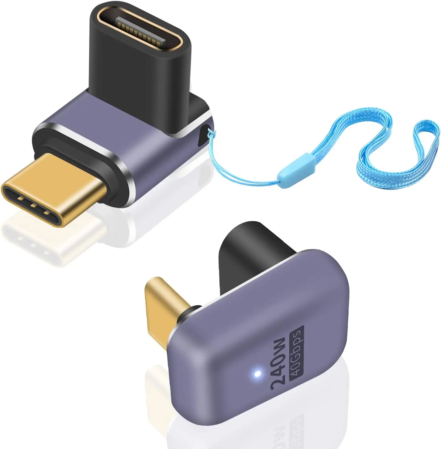 Угловой адаптер USB C мощностью 240 Вт (2 шт.), 90 градусов и 180 градусов, видео 8K, быстрая зарядка 40 Гбит/с, 100 Вт, совместим с MacBook, iPad,
Угловой адаптер USB C мощностью 240 Вт (2 шт.), 90 градусов и 180 градусов, видео 8K, быстрая зарядка 40 Гбит/с, 100 Вт, совместим с MacBook, iPad,