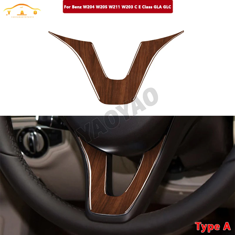 Sandal Wood Grain Steering Wheel Panel Decorative Cover Sticker Trim For Mercedes Benz W205 W204 C E GLC Class Car Accessories
Sandal Wood Grain Steering Wheel Panel Decorative Cover Sticker Trim For Mercedes Benz W205 W204 C E GLC Class Car Accessories