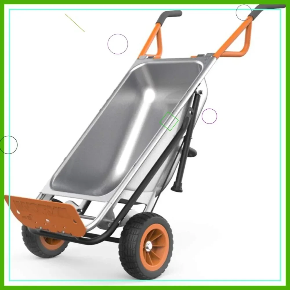 8-in-1 Heavy Duty Garden Cart Wheelbarrow Dolly Lifts 300 lbs, 2-Wheel Design for Easy Transport
8-in-1 Heavy Duty Garden Cart Wheelbarrow Dolly Lifts 300 lbs, 2-Wheel Design for Easy Transport