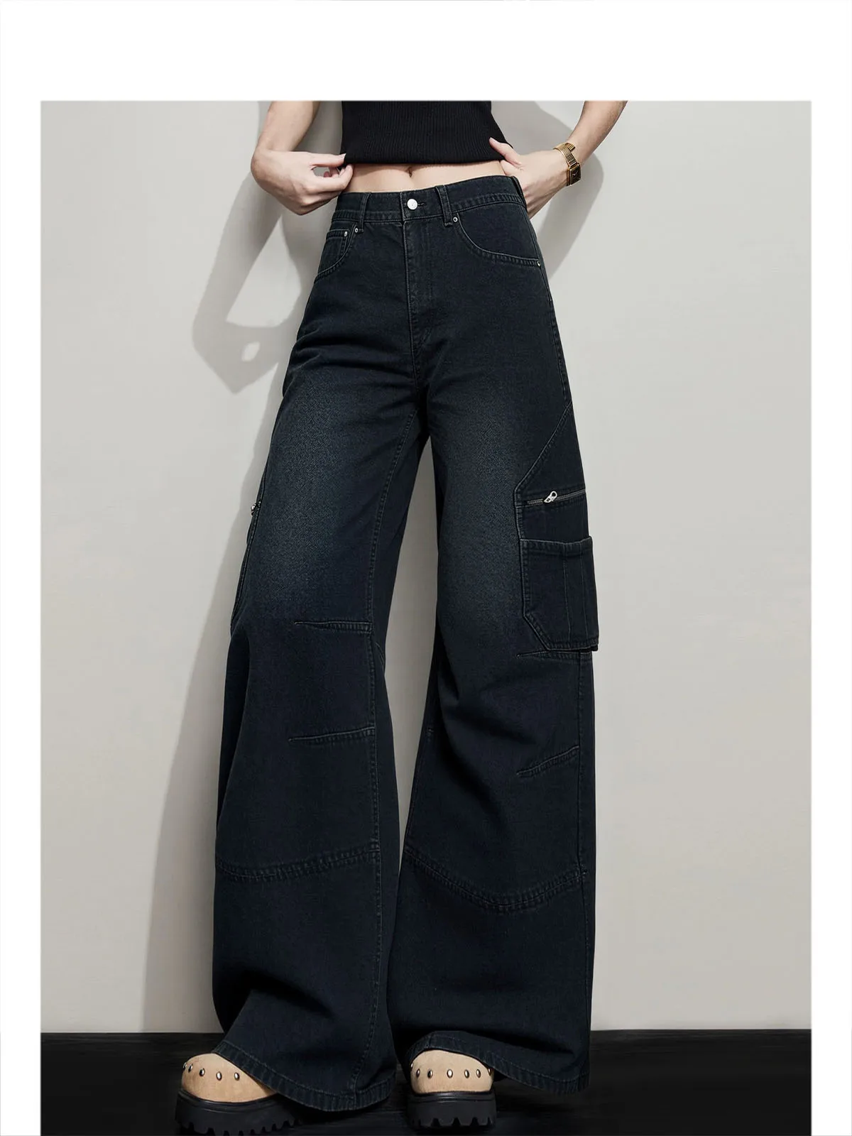 Forever 2 Workwear Sle Loose Fit Women's Faionable Simple Versatile Slimming Wide Leg Pants Autumn Winter New Arrival
Forever 2 Workwear Sle Loose Fit Women's Faionable Simple Versatile Slimming Wide Leg Pants Autumn Winter New Arrival