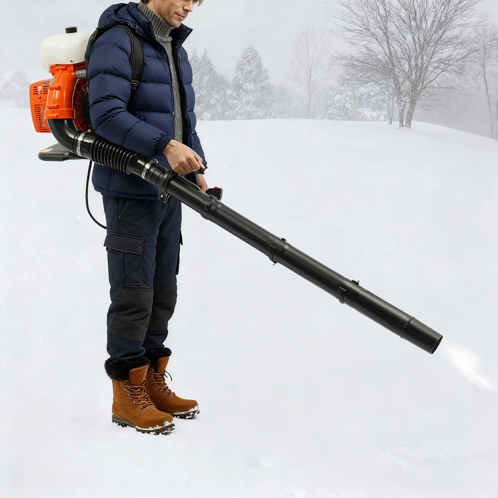 Leaf Blower, 2-Stroke Backpack Blower, Gasoline Leaf Blower, High Power Engine, Lawn Garden Cleaner for Snow-covered Areas
Leaf Blower, 2-Stroke Backpack Blower, Gasoline Leaf Blower, High Power Engine, Lawn Garden Cleaner for Snow-covered Areas