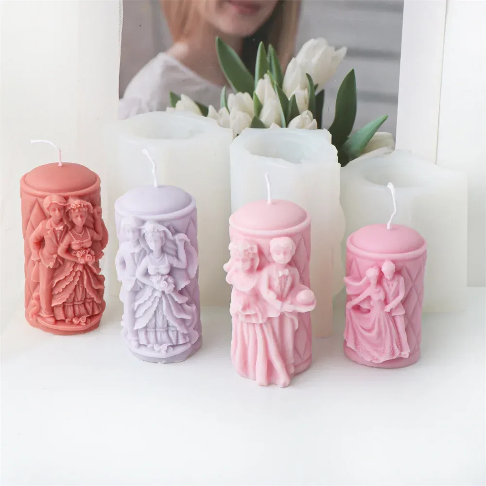 3d Wedding Men and Women Pillar Silicone Molds Wedding Decoration Scented Candle Mould Candle Making Supplies Resin Molds
3d Wedding Men and Women Pillar Silicone Molds Wedding Decoration Scented Candle Mould Candle Making Supplies Resin Molds