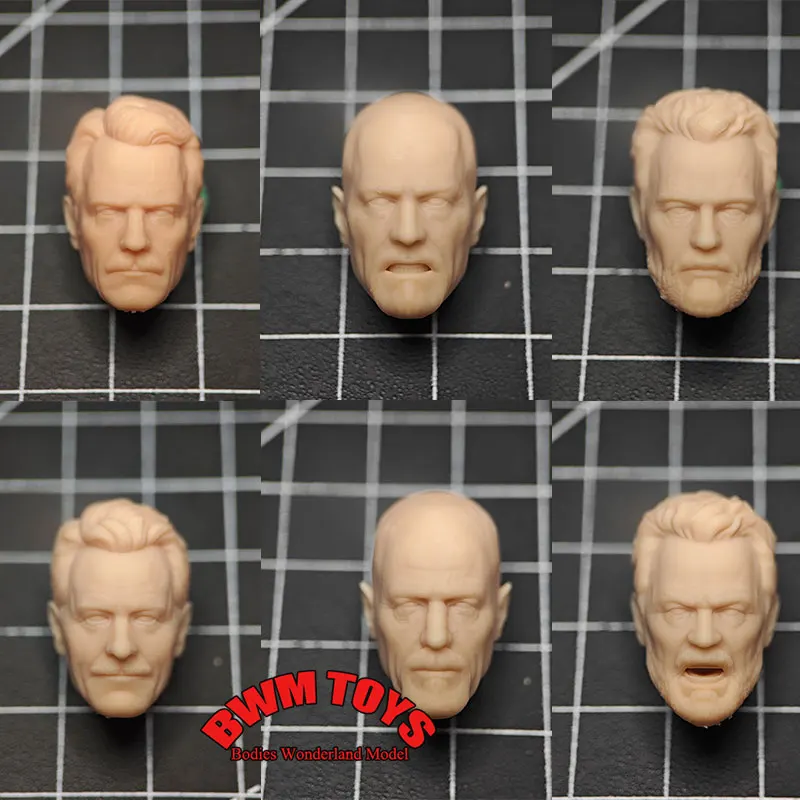 Unpainted DIY 1/12 Scale Male Soldier Heisenberg White Model Head Breaking Bad Old White Head Sculpt For 6'' Action Figure Doll
Unpainted DIY 1/12 Scale Male Soldier Heisenberg White Model Head Breaking Bad Old White Head Sculpt For 6'' Action Figure Doll