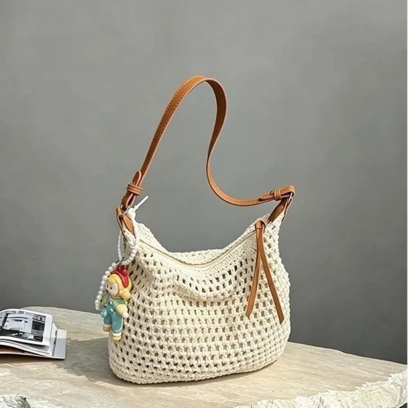 Casual Commuter Shoulder Bag Hand-Woven Cotton Thread Seaside Vacation Crossbody Beach Bag New 2026
Casual Commuter Shoulder Bag Hand-Woven Cotton Thread Seaside Vacation Crossbody Beach Bag New 2026