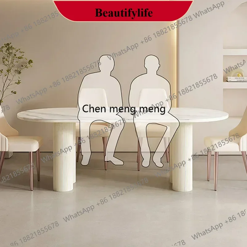 z183 Nordic Minimalist Cream White Oval Sintered Stone Dining Table Set 6 Chairs Marble Restaurant Table Chair Dining Room Furni
z183 Nordic Minimalist Cream White Oval Sintered Stone Dining Table Set 6 Chairs Marble Restaurant Table Chair Dining Room Furni