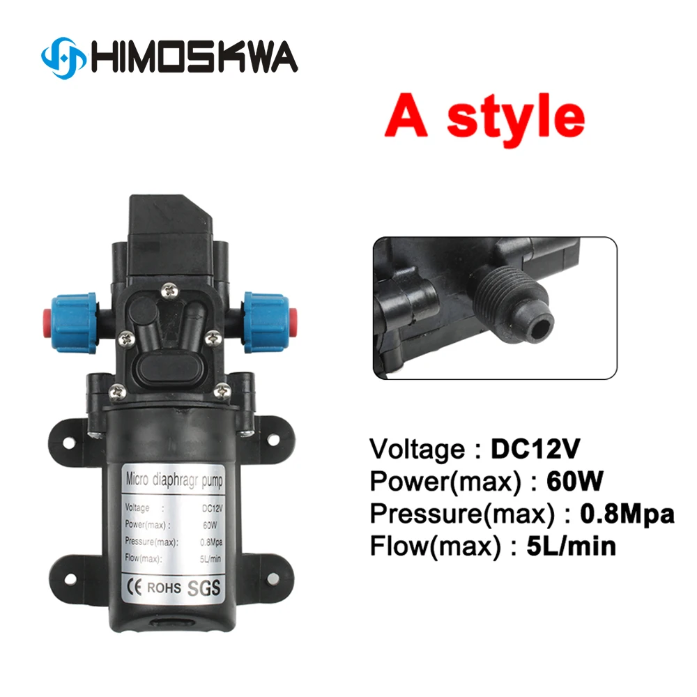DC12V 60W микроэлектрический мембранный водяной насос автоматический переключатель высокого давления для мойки автомобилей распылительный водяной насос 3-5л/мин
DC12V 60W микроэлектрический мембранный водяной насос автоматический переключатель высокого давления для мойки автомобилей распылительный водяной насос 3-5л/мин