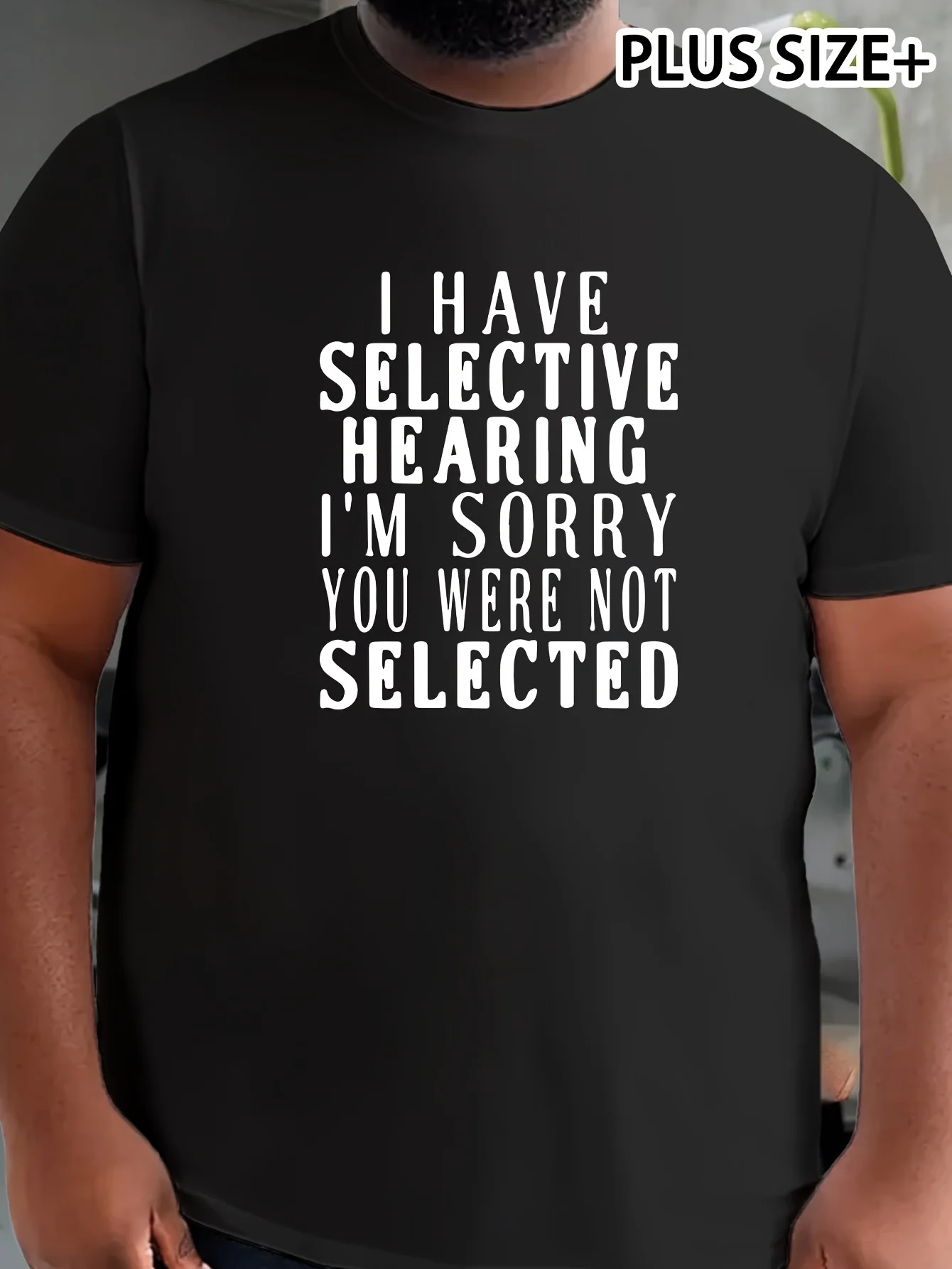 Men's T-Shirt, "I Have Selective Listening" Printed Short Sleeve Comfort T-Shirt Summer Casual Trend Top
Men's T-Shirt, "I Have Selective Listening" Printed Short Sleeve Comfort T-Shirt Summer Casual Trend Top