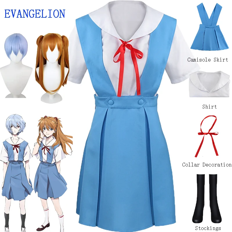 Костюм для косплея Asuka Langley Soryu EVA, юбка, парик, школьная форма, полный комплект, наряд, платье на Хэллоуин, карнавал, для женщин и девушек
Костюм для косплея Asuka Langley Soryu EVA, юбка, парик, школьная форма, полный комплект, наряд, платье на Хэллоуин, карнавал, для женщин и девушек