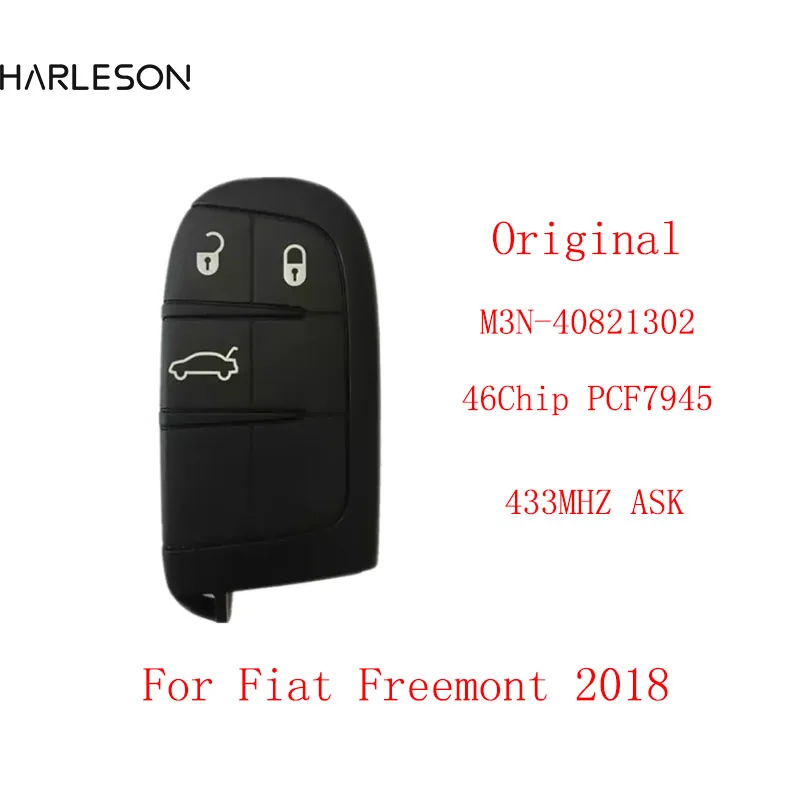 3 Button Key For Fiat Freemont 2018 Smart Remote Fob 433MHZ PCF7945 46Chip M3N-40821302 With Emergency Key
3 Button Key For Fiat Freemont 2018 Smart Remote Fob 433MHZ PCF7945 46Chip M3N-40821302 With Emergency Key