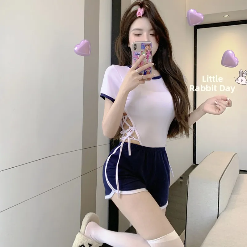 Sexy Pure Desire Japanese Style Swimsuit One-Piece Gym Suit Attracting Cute Sweet Uniform Costume for Women 18-25 Years Old
Sexy Pure Desire Japanese Style Swimsuit One-Piece Gym Suit Attracting Cute Sweet Uniform Costume for Women 18-25 Years Old