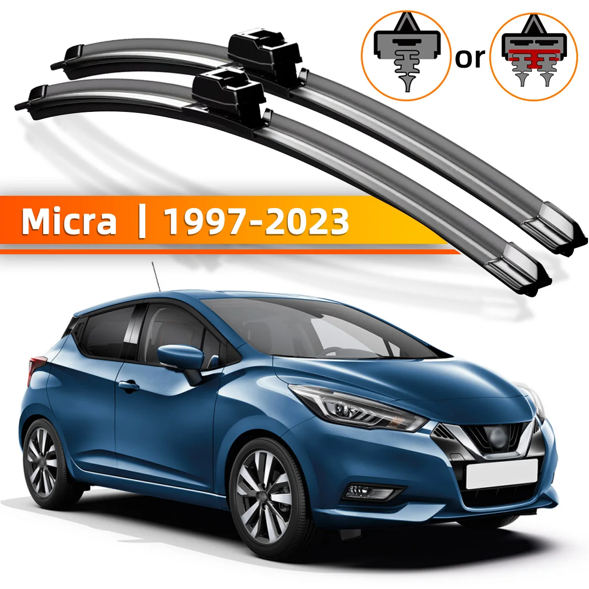 YONGRUN 2 шт. передние дворники, подходят для Nissan Micra K11 K12 K113 K14 1997-2023, аксессуары для лобового стекла 2007 2010
YONGRUN 2 шт. передние дворники, подходят для Nissan Micra K11 K12 K113 K14 1997-2023, аксессуары для лобового стекла 2007 2010