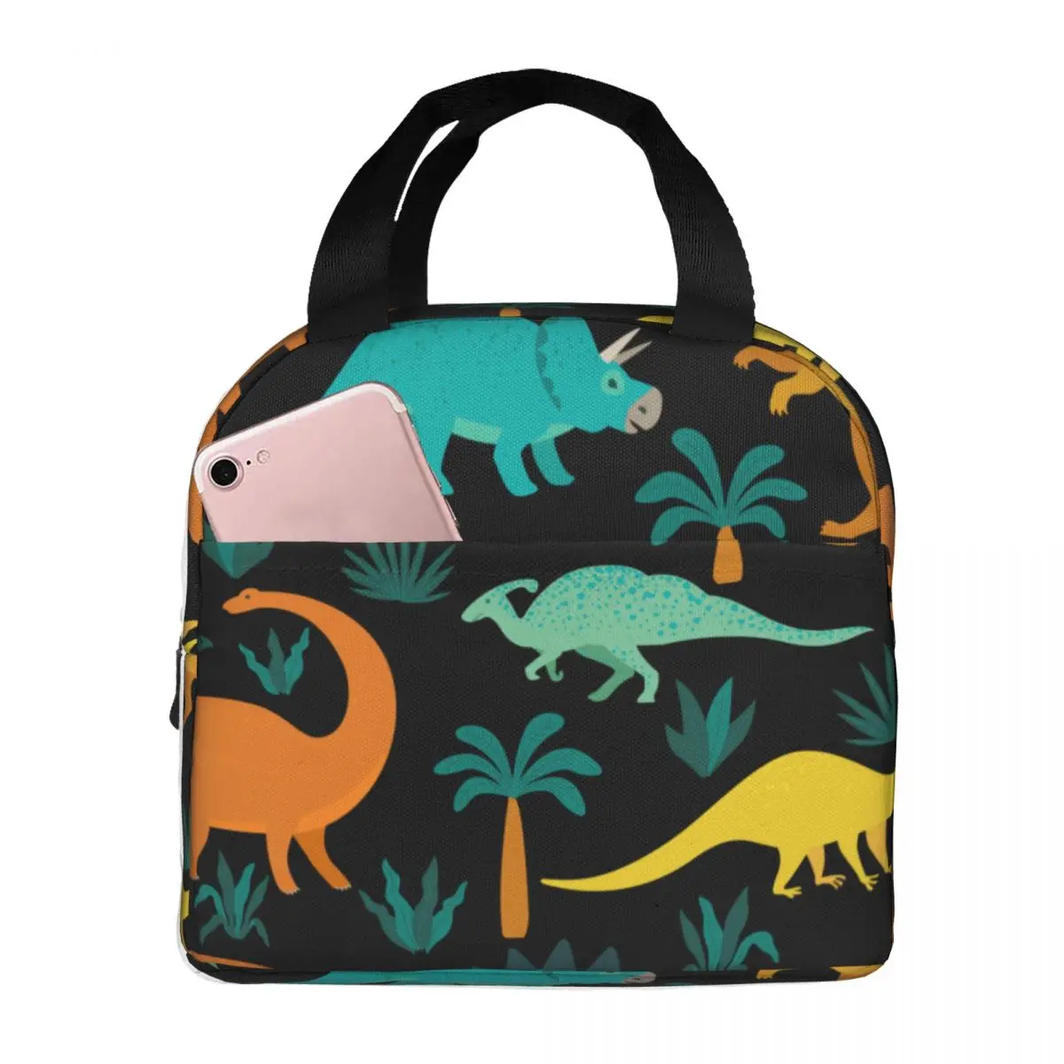 Cute Colorful Dinosaur Pattern Lunch Bags Portable Insulated Oxford Cooler Thermal Food Picnic Lunch Box for Women Kids
Cute Colorful Dinosaur Pattern Lunch Bags Portable Insulated Oxford Cooler Thermal Food Picnic Lunch Box for Women Kids