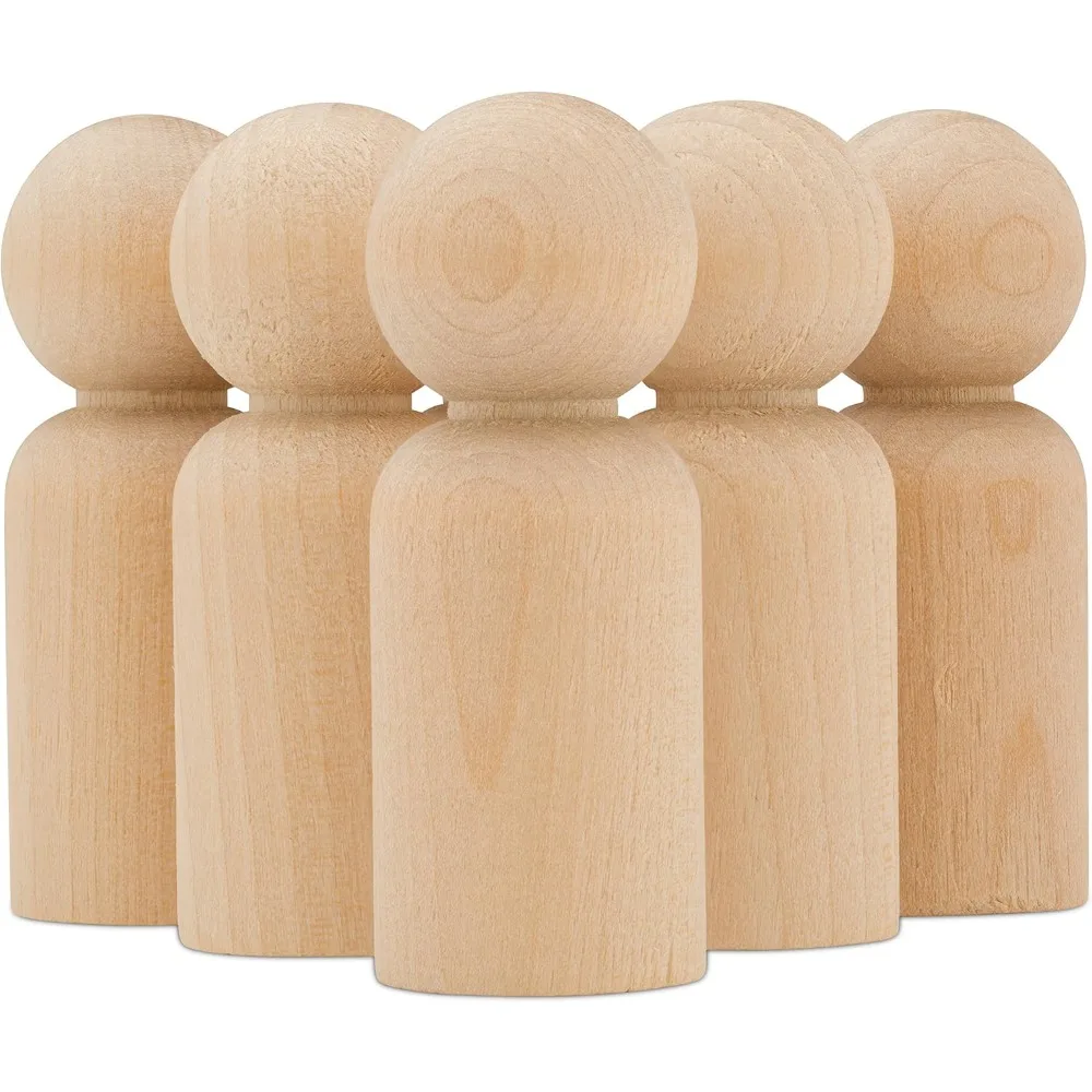 Wood Peg Dolls Unfinished 2-3/8 inch, Pack of 250 Birch Wooden Dad Dolls for Peg People Crafts and Small World Play
Wood Peg Dolls Unfinished 2-3/8 inch, Pack of 250 Birch Wooden Dad Dolls for Peg People Crafts and Small World Play