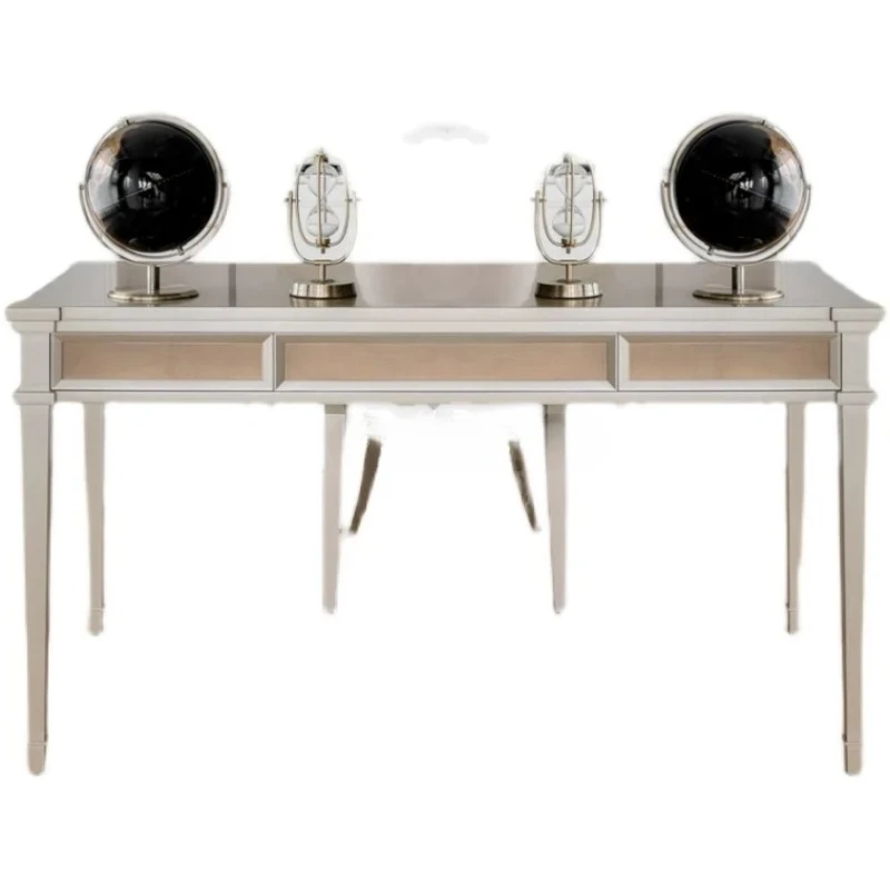 Легкий роскошный американский стол цвета шампанского, стол из цельного дерева, письменный стол
Легкий роскошный американский стол цвета шампанского, стол из цельного дерева, письменный стол