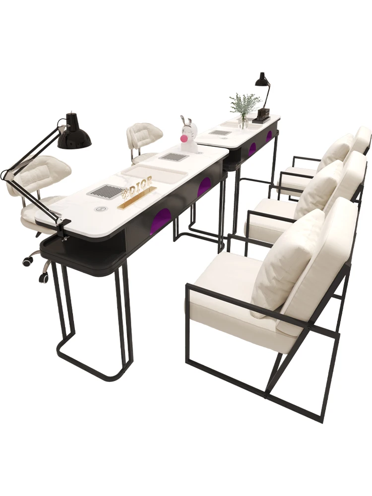 Nail table and chair set, marble embedded vacuum cleaner, single, double, and three person nail table
Nail table and chair set, marble embedded vacuum cleaner, single, double, and three person nail table