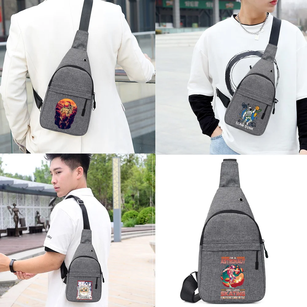 Chest Bag Men Shoulder Bag Women Small Canvas Crossbody Bags Hip Hop Streetwear Handbag Astronaut Print Mini Waist Chest Pack
Chest Bag Men Shoulder Bag Women Small Canvas Crossbody Bags Hip Hop Streetwear Handbag Astronaut Print Mini Waist Chest Pack