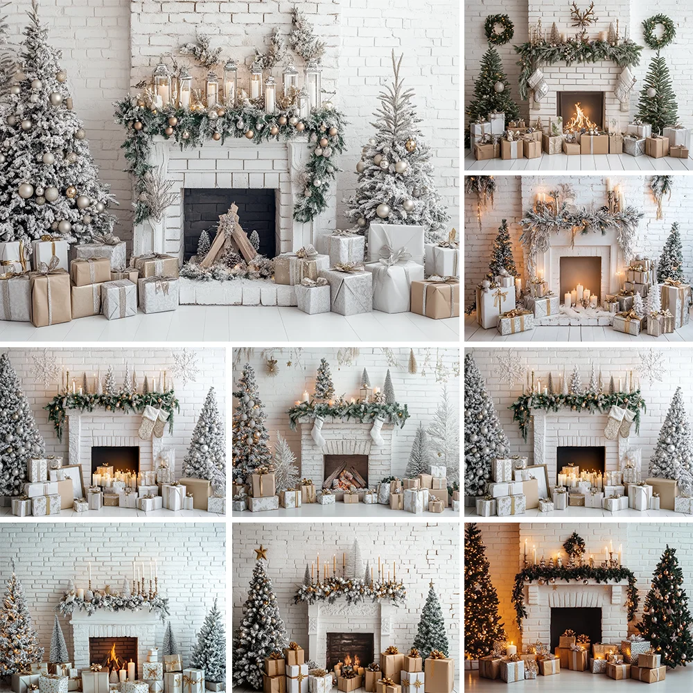 Christmas Fireplace Photography Background Custom New Year White Wall Christmas Tree Child Adult Party Decor Backdrop Photo Prop
Christmas Fireplace Photography Background Custom New Year White Wall Christmas Tree Child Adult Party Decor Backdrop Photo Prop