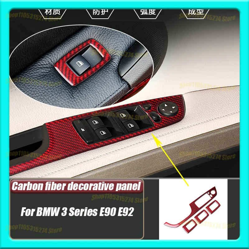 Red Window Lift Panel Sticker, Suitable for BMW 3 Series E90 E92 Carbon Fiber Interior Decoration Switch
Red Window Lift Panel Sticker, Suitable for BMW 3 Series E90 E92 Carbon Fiber Interior Decoration Switch
