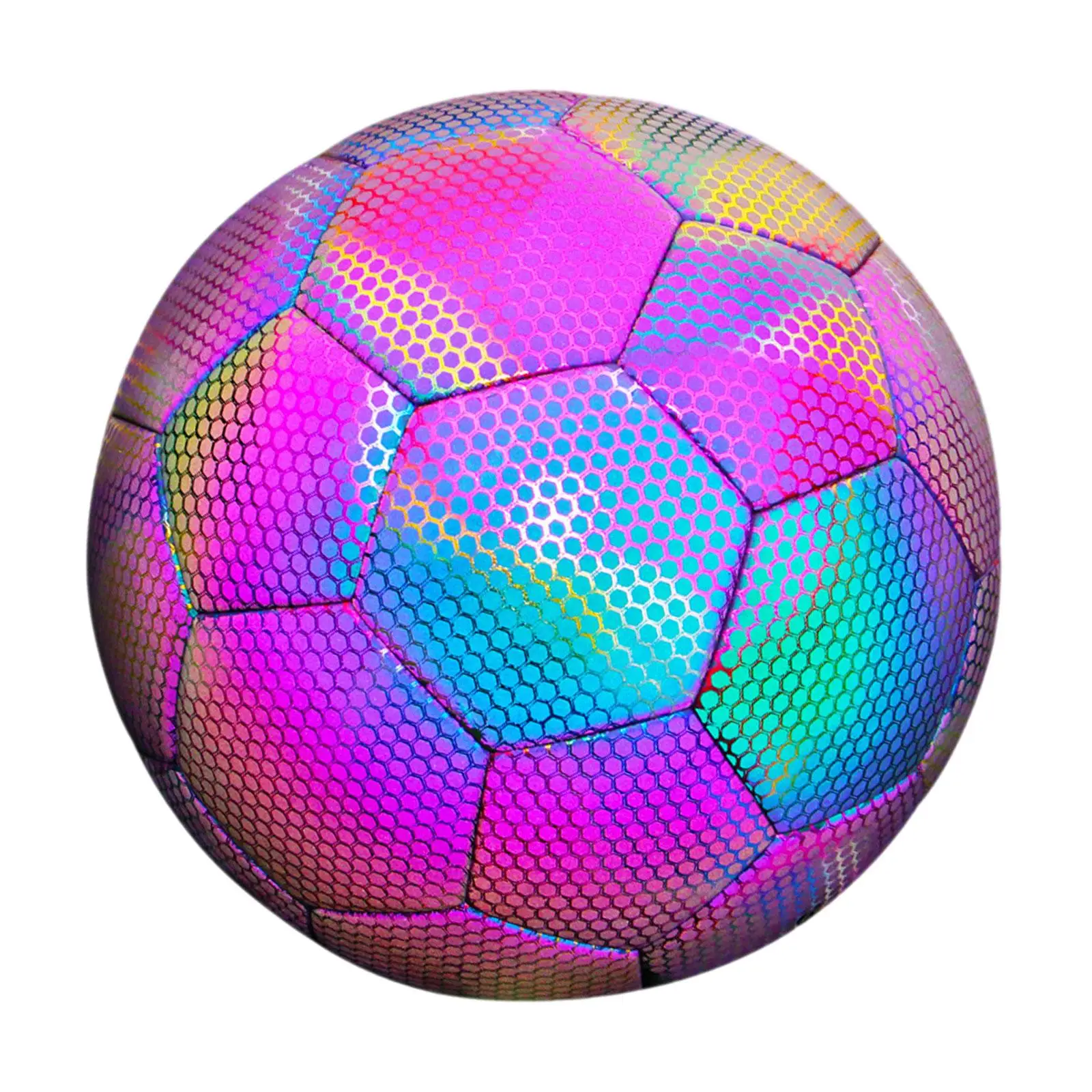 Soccer Ball Reflective Soft PU Holographic Luminous Football Football Training Ball for Kids Adults, Girls Boys, Recreation
Soccer Ball Reflective Soft PU Holographic Luminous Football Football Training Ball for Kids Adults, Girls Boys, Recreation