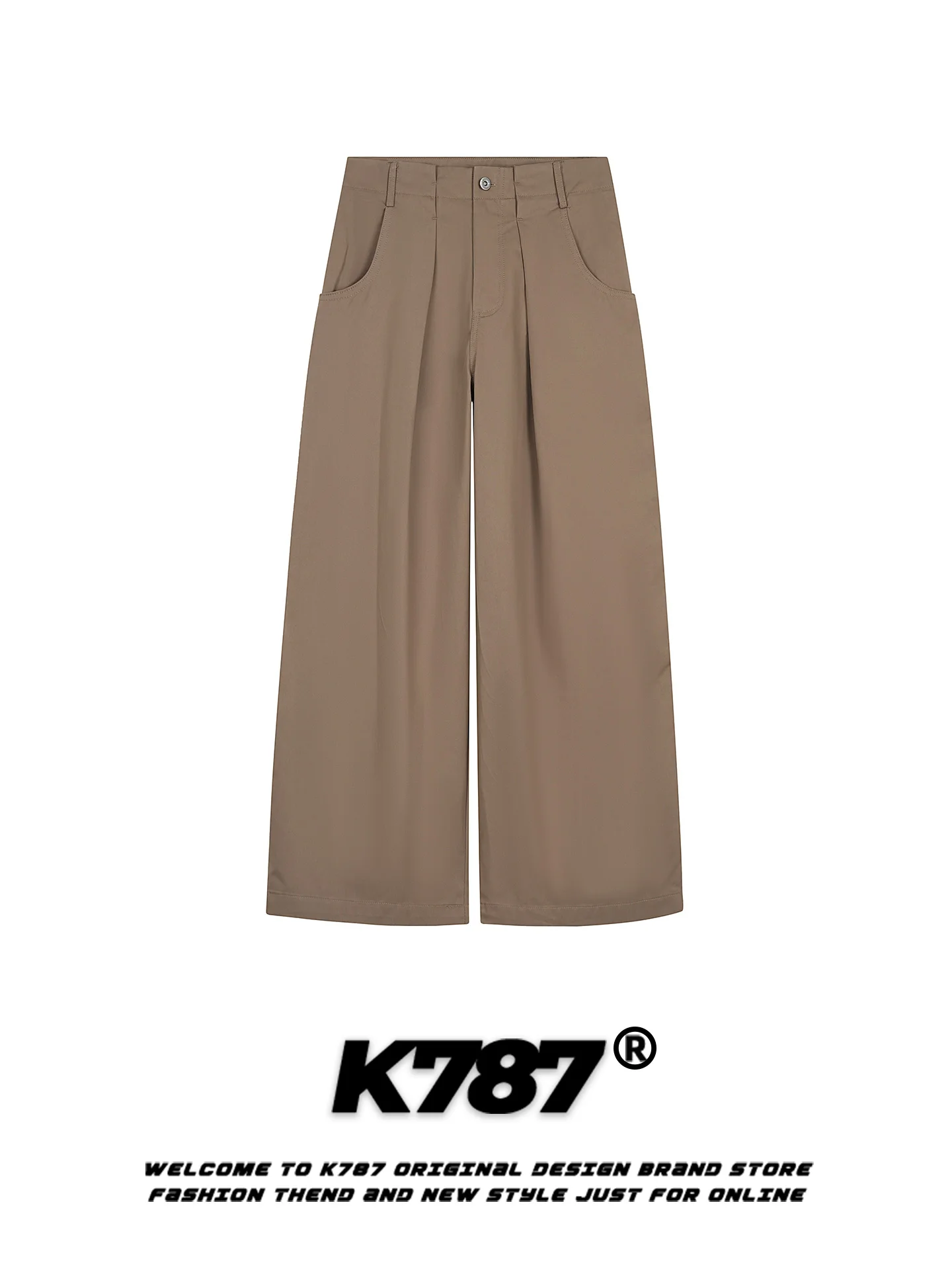 K787 American Retro Straight Leg Casual Pants Men Women Loose Wide Leg Long Trousers Pure Color Comfortable Slimming Effect
K787 American Retro Straight Leg Casual Pants Men Women Loose Wide Leg Long Trousers Pure Color Comfortable Slimming Effect