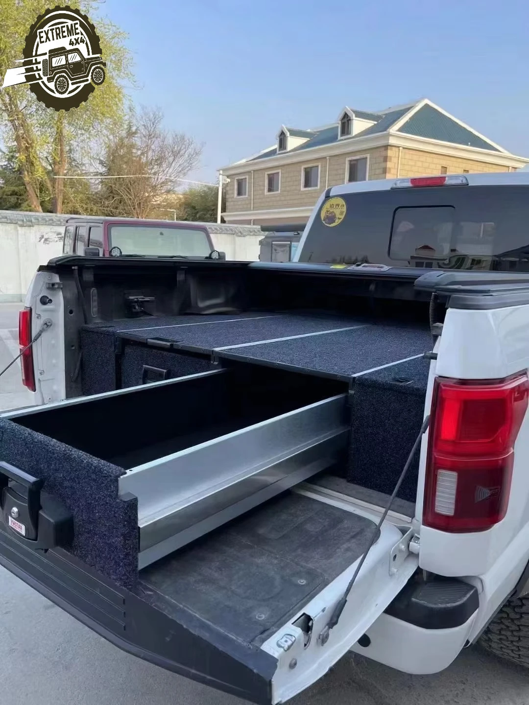 Wholesale Custom Aluminum Truck Bed Slide Tray Retractable Universal Cargo Drawer Accessory for Full Size Pickup Fits Ford
Wholesale Custom Aluminum Truck Bed Slide Tray Retractable Universal Cargo Drawer Accessory for Full Size Pickup Fits Ford