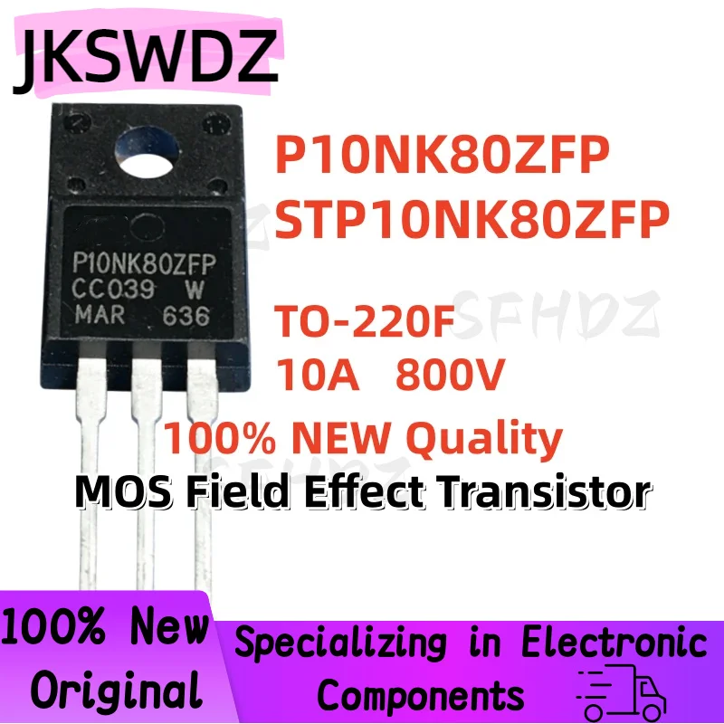 10/20/30PCS 100% Brand New and High Quality STP10NK80ZFP P10NK80ZFP TO-220F 9A 800V MOS Field Effect Transistor
10/20/30PCS 100% Brand New and High Quality STP10NK80ZFP P10NK80ZFP TO-220F 9A 800V MOS Field Effect Transistor