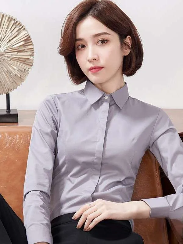 Женские профессиональные белые рубашки с длинным рукавом, приталенного кроя, из тонкой полиэстеровой ткани, с квадратным воротником, однотонные, для делового стиля
Женские профессиональные белые рубашки с длинным рукавом, приталенного кроя, из тонкой полиэстеровой ткани, с квадратным воротником, однотонные, для делового стиля