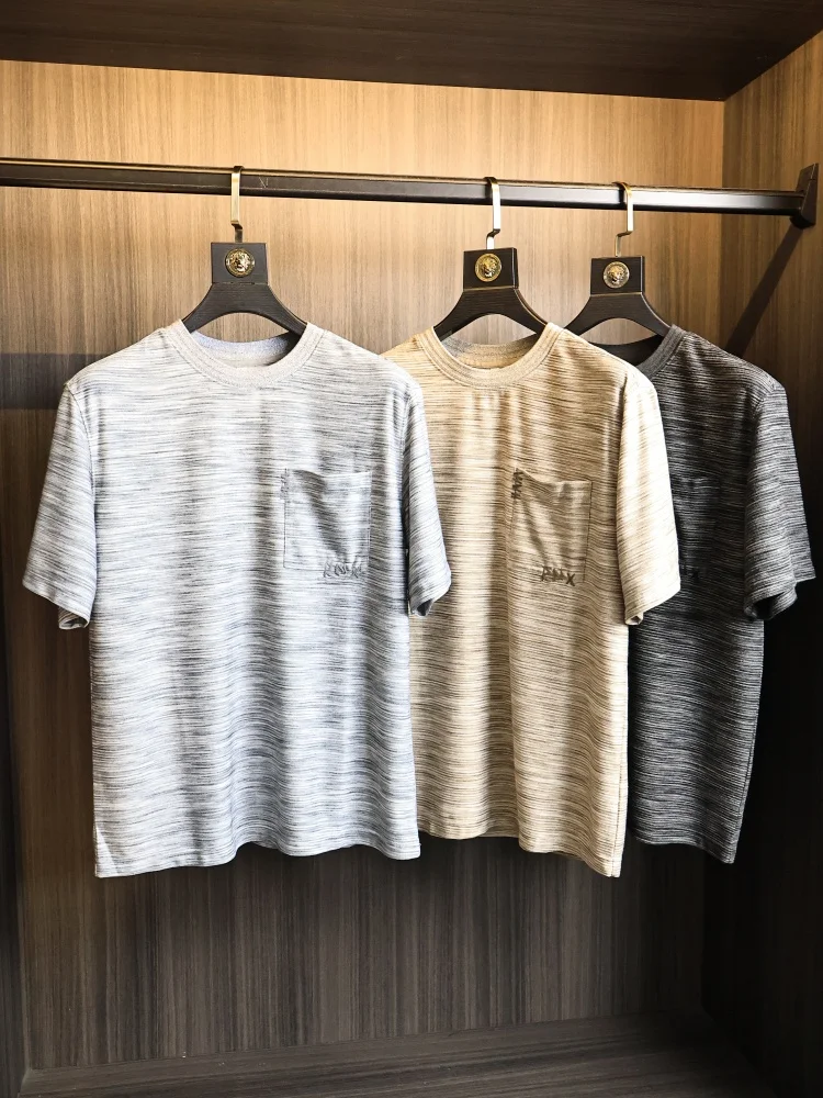 High-End Men's Sporty round Neck T-Shirt Breathable Moisture-Wicking Outdoor Summer Elastic Comfortable Fashionable Short Sleeve
High-End Men's Sporty round Neck T-Shirt Breathable Moisture-Wicking Outdoor Summer Elastic Comfortable Fashionable Short Sleeve