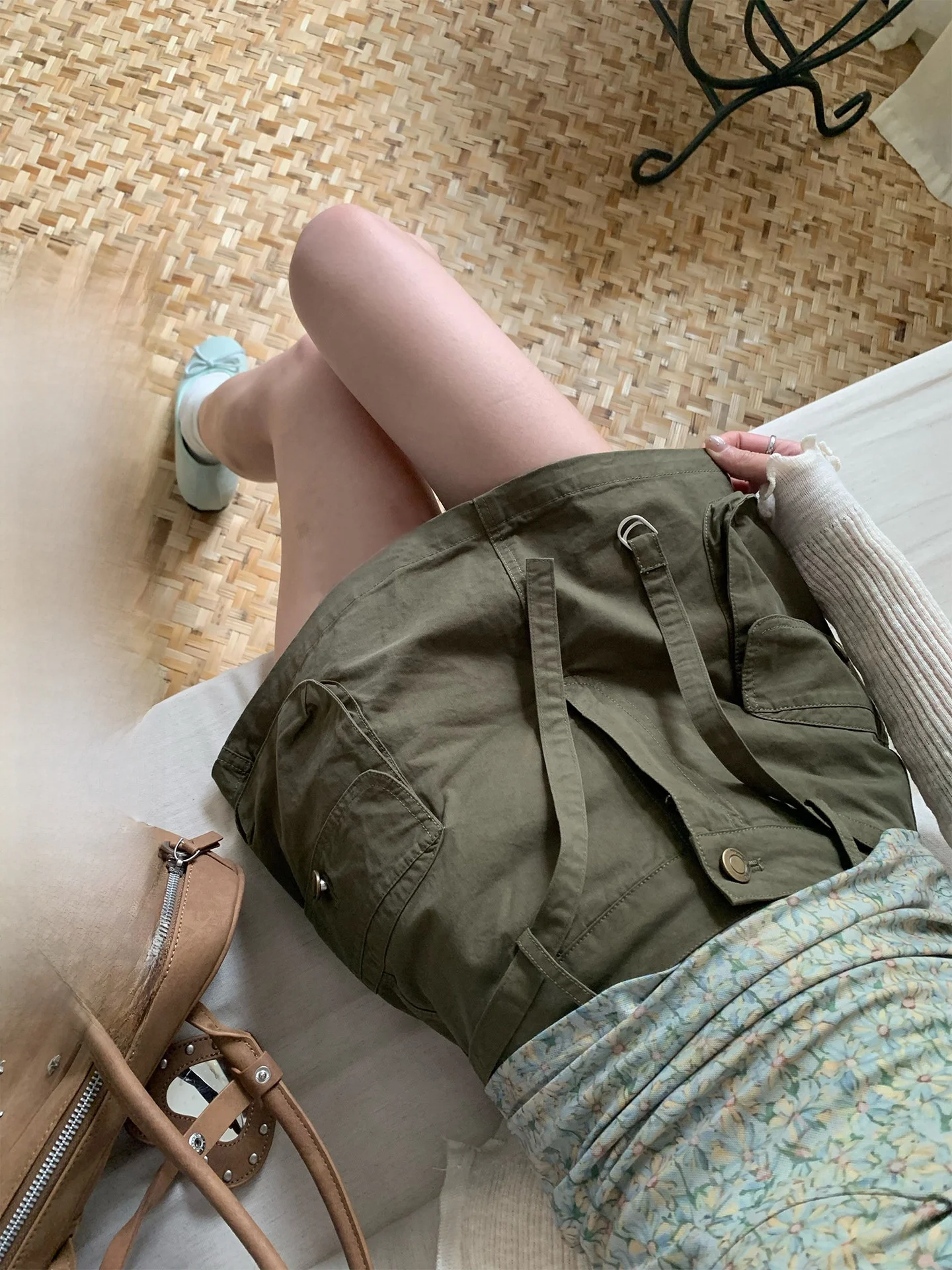 High Waist A-Line Skirt Workwear Style Women's Green Military Color Versatile Casual Summer Slimming Half-length Skirt
High Waist A-Line Skirt Workwear Style Women's Green Military Color Versatile Casual Summer Slimming Half-length Skirt