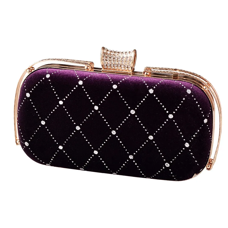 Fashion velvet evening bag, diamond-shaped evening bag, retro cheongsam clutch, shiny annual meeting women's change purse
Fashion velvet evening bag, diamond-shaped evening bag, retro cheongsam clutch, shiny annual meeting women's change purse