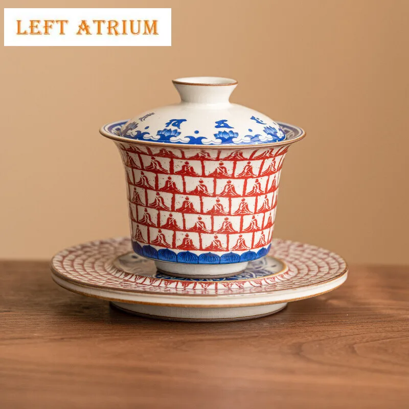 160 мл имитация песен Ru Kiln Lotus Gaiwan, древняя тысяча бутонов, чайная подставка, чайник, крышка, чаша, чайные предметы, аксессуары, ремесло
160 мл имитация песен Ru Kiln Lotus Gaiwan, древняя тысяча бутонов, чайная подставка, чайник, крышка, чаша, чайные предметы, аксессуары, ремесло