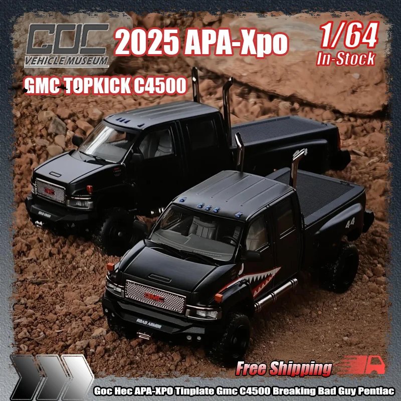Новый Goc Top Kick 1:64 Hec Limited Edition Tinplate Gmc C4500 Breaking Bad Guy Pentiac Моделирование автомобиля из сплава Модель на заказ Игрушка в подарок
Новый Goc Top Kick 1:64 Hec Limited Edition Tinplate Gmc C4500 Breaking Bad Guy Pentiac Моделирование автомобиля из сплава Модель на заказ Игрушка в подарок