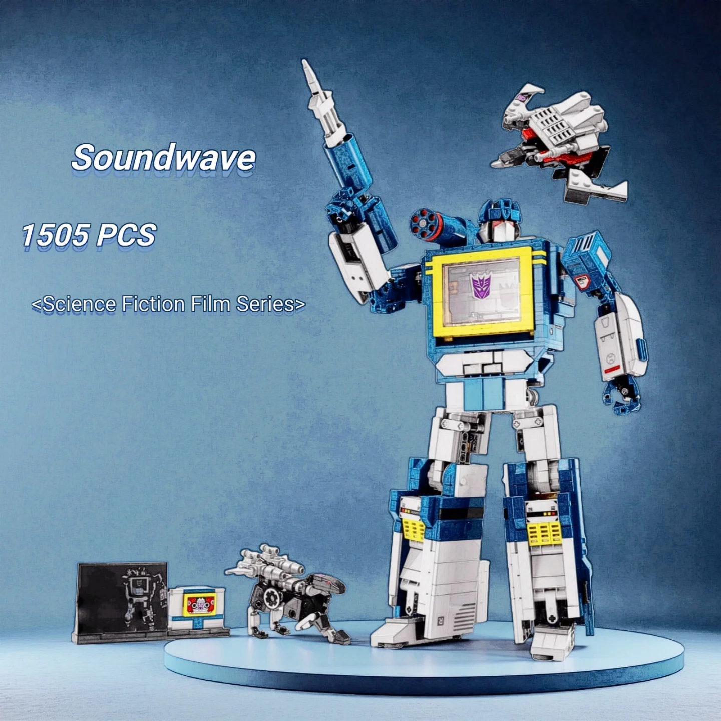 Big Save MOC 10358 робот Soundwave строительные блоки сборка кирпичей 1505 шт. креативная модель игрушки для детей подарки на день рождения
Big Save MOC 10358 робот Soundwave строительные блоки сборка кирпичей 1505 шт. креативная модель игрушки для детей подарки на день рождения