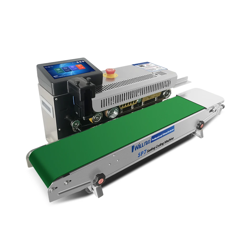 Automatic Expiry Date Code Printer Inkjet Printing Band Sealer Continuous Heat Sealing Machine
Automatic Expiry Date Code Printer Inkjet Printing Band Sealer Continuous Heat Sealing Machine