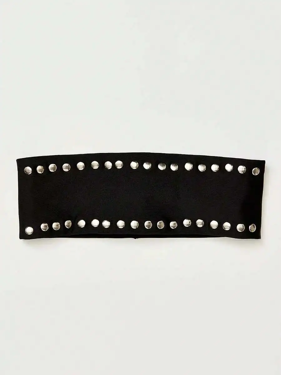Punk Gothic Style Soft Elastic Studded Headband For Women Beach Holiday Yoga Daily Wear
Punk Gothic Style Soft Elastic Studded Headband For Women Beach Holiday Yoga Daily Wear