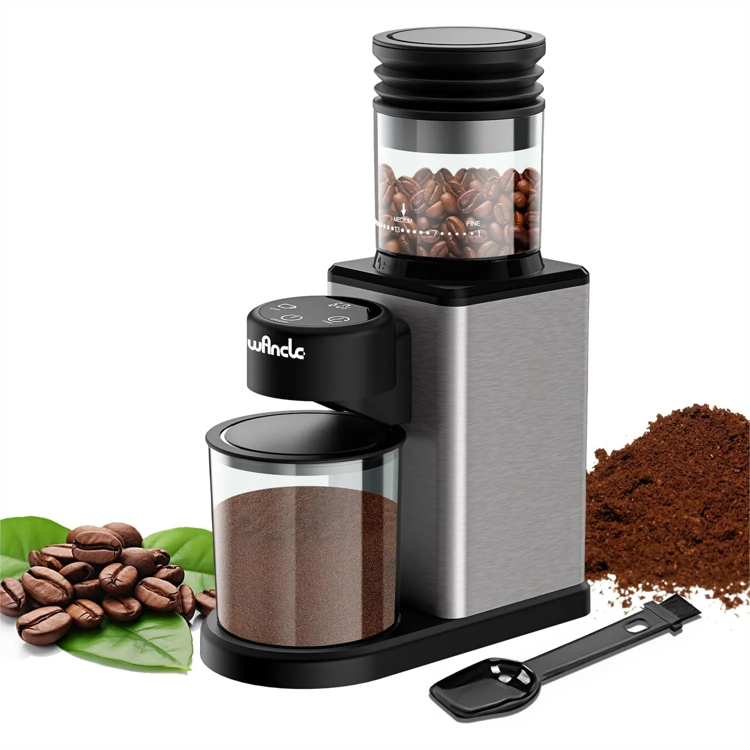 Conical Burr Electric Coffee Grinder with Touchscreen, Precision Timer, 25 Grind Settings, Anti-Static, Stainless Steel, Easy to
Conical Burr Electric Coffee Grinder with Touchscreen, Precision Timer, 25 Grind Settings, Anti-Static, Stainless Steel, Easy to