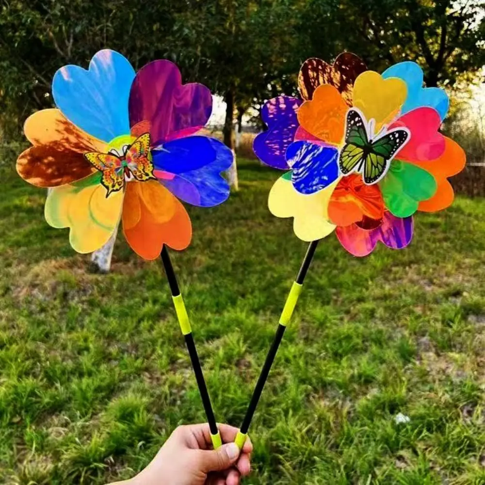 Multistyles Film Sequins Sunflower Windmill PET&Plastic Colorful Wind Spinner Stake Diameter 21/28cm Double Layer
Multistyles Film Sequins Sunflower Windmill PET&Plastic Colorful Wind Spinner Stake Diameter 21/28cm Double Layer