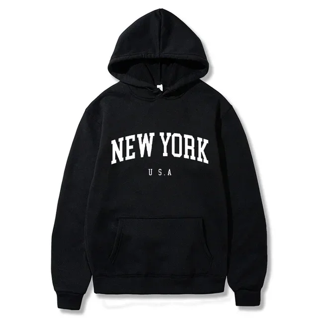 NEW YORK Letter U.S.A City Print Hoody Men Hoodie Street Sweatshirt Fashion Casual Long Sleeves Hooded Loose Oversize Pullover
NEW YORK Letter U.S.A City Print Hoody Men Hoodie Street Sweatshirt Fashion Casual Long Sleeves Hooded Loose Oversize Pullover