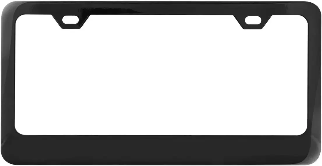2-Hole License Plate Frame for US Standard Plates, Durable Powder Coated Steel with Semi-Gloss Black Finish
2-Hole License Plate Frame for US Standard Plates, Durable Powder Coated Steel with Semi-Gloss Black Finish