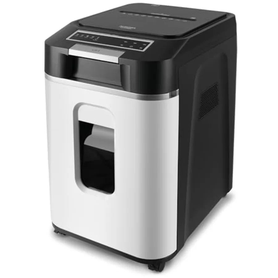 Commercial Grade 220-Sheet Auto Feed High Security Micro-Cut Paper Shredder for Office Use, Steel Body, Black, 60-Minute Contin
Commercial Grade 220-Sheet Auto Feed High Security Micro-Cut Paper Shredder for Office Use, Steel Body, Black, 60-Minute Contin