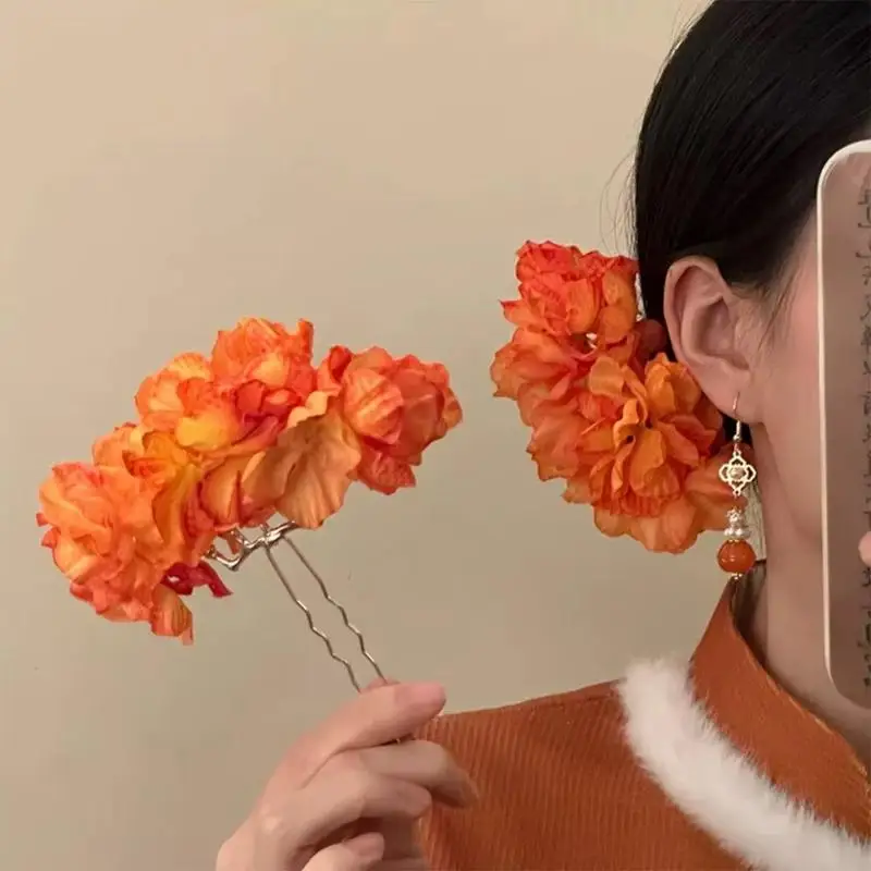 Pastoral Purple Yellow Flower Hair Pins Sweet Fabric Floral Blossom Hair Stick
Pastoral Purple Yellow Flower Hair Pins Sweet Fabric Floral Blossom Hair Stick