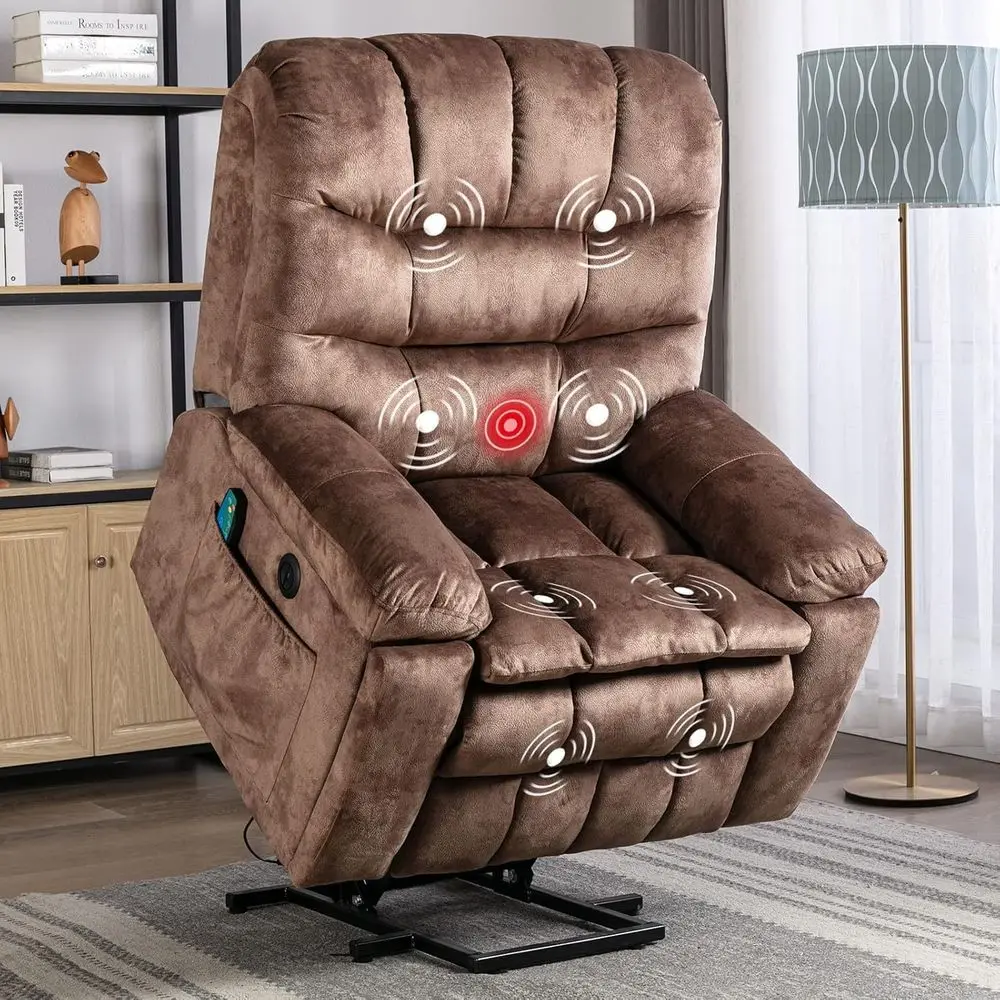 Large Power Lit Recliner Chairs with Massage and Heat or Elderly, Heavy Duty and Saety Motion Reclining Mechanism Electric Wide
Large Power Lit Recliner Chairs with Massage and Heat or Elderly, Heavy Duty and Saety Motion Reclining Mechanism Electric Wide