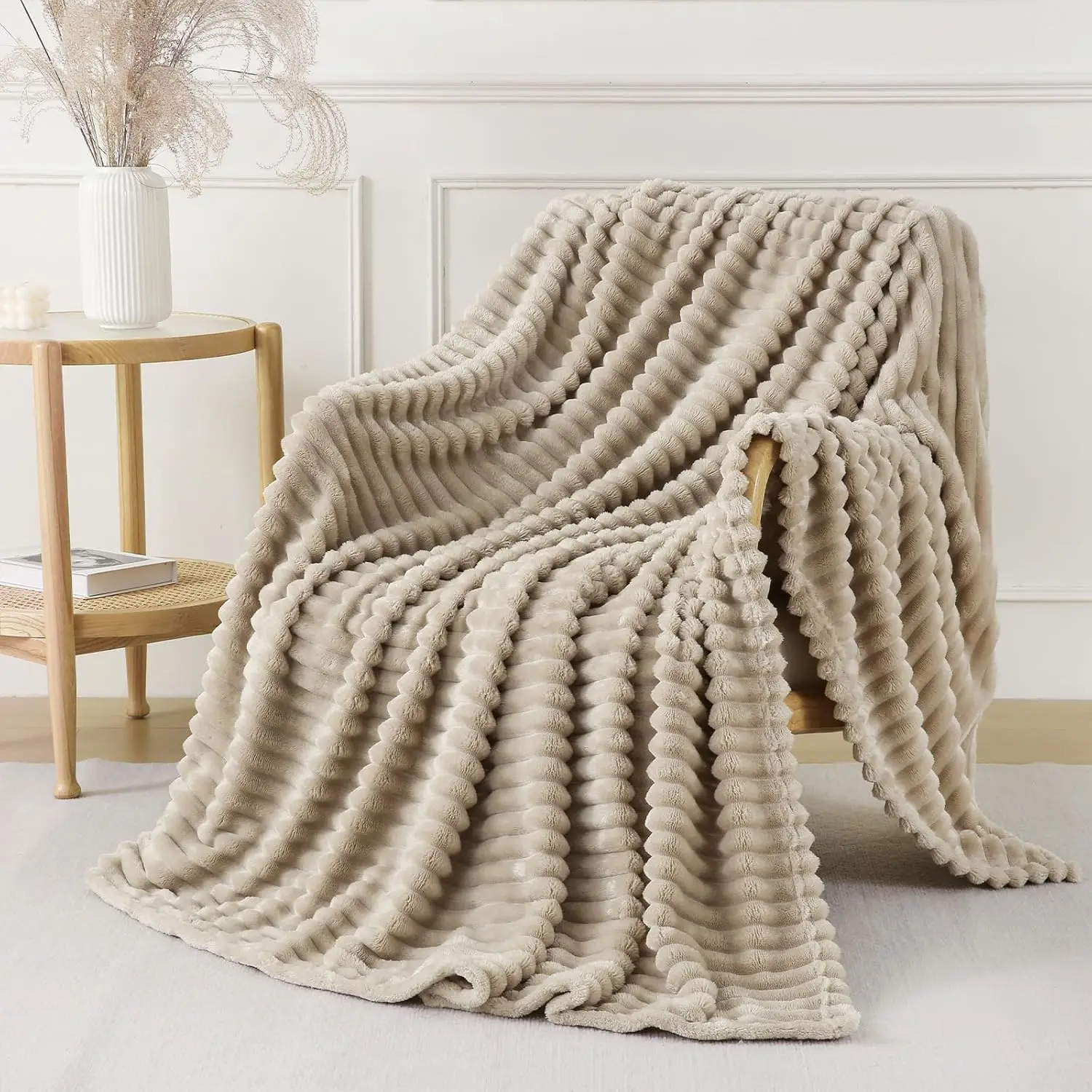 Khaki Throw Blanket for Couch Sofa 50x60 inches Striped Fleece Blankets Room Home Decor Lightweight Plush Soft Cozy Gifts for Wo
Khaki Throw Blanket for Couch Sofa 50x60 inches Striped Fleece Blankets Room Home Decor Lightweight Plush Soft Cozy Gifts for Wo
