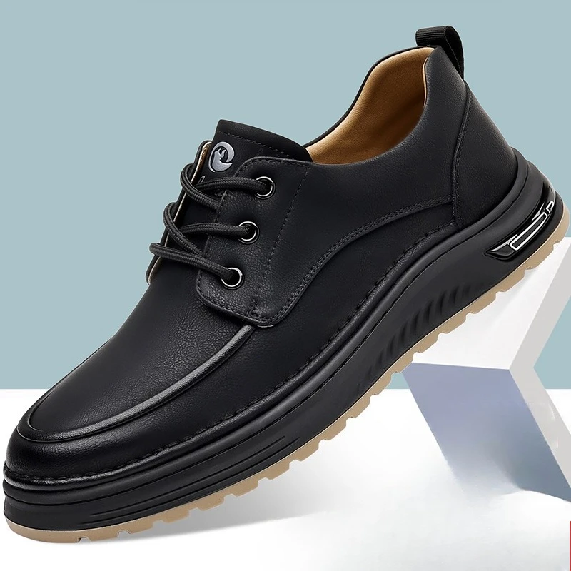 Autumn Winter New Designer Leather Sports Shoes for Men Fashion Business Loafers Male Lace Soft Sole Casual Sneakers Man
Autumn Winter New Designer Leather Sports Shoes for Men Fashion Business Loafers Male Lace Soft Sole Casual Sneakers Man