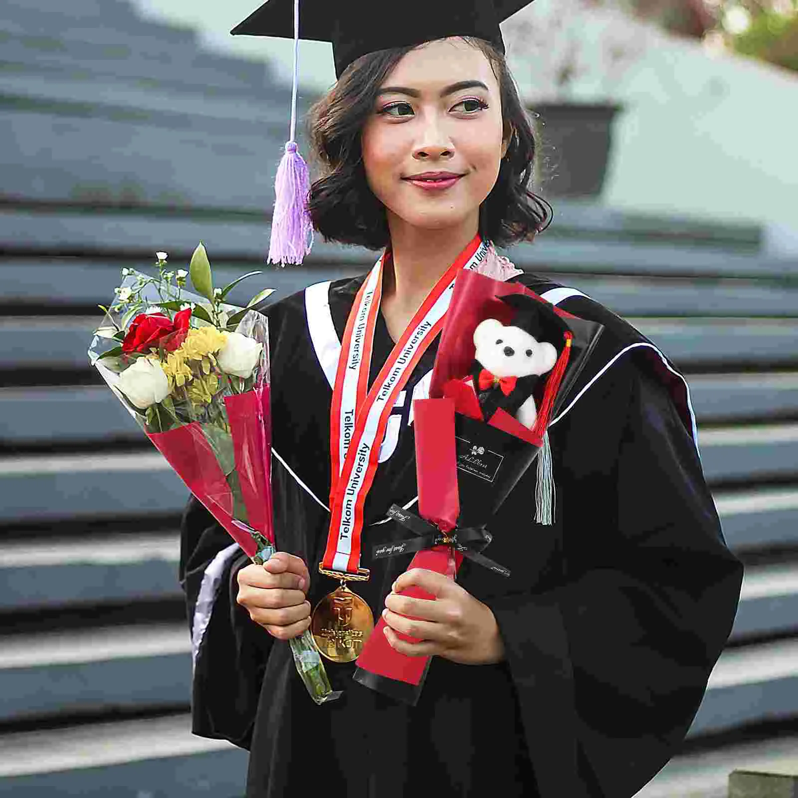 2 Pcs Artificial Flower Graduation Bouquet Mother Gifts Bear Party Favors Cloth Balloon Arch Kit Plush for
2 Pcs Artificial Flower Graduation Bouquet Mother Gifts Bear Party Favors Cloth Balloon Arch Kit Plush for