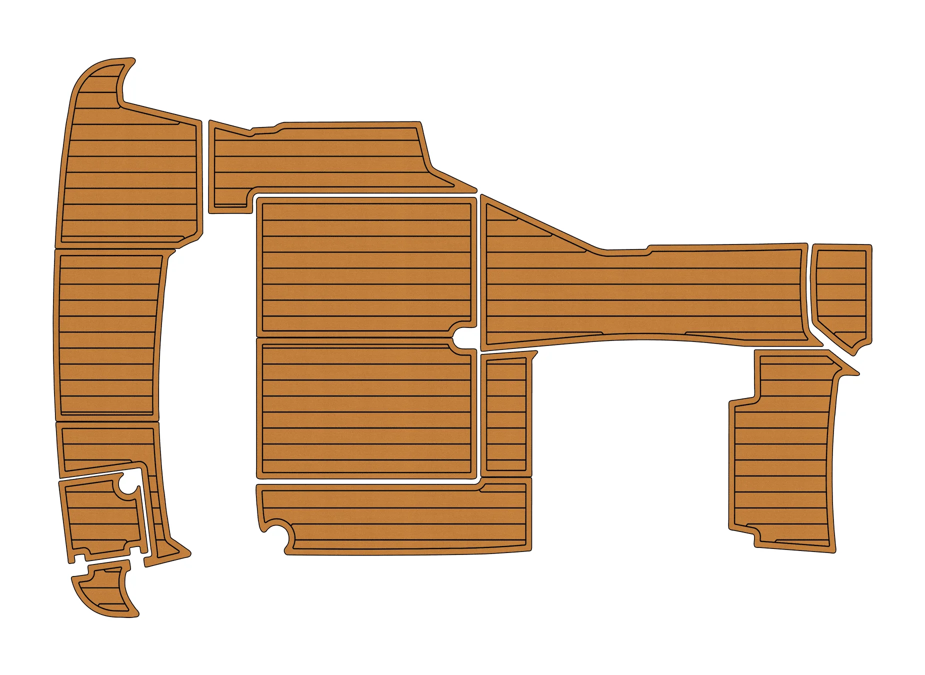 Marine Faux Teak EVA Non-Slip Mat -2011-2013 Larson 857 CABRIO Self-Adhesive 1/4" (6mm) Boat Deck Pad for Cockpit & Deck
Marine Faux Teak EVA Non-Slip Mat -2011-2013 Larson 857 CABRIO Self-Adhesive 1/4" (6mm) Boat Deck Pad for Cockpit & Deck