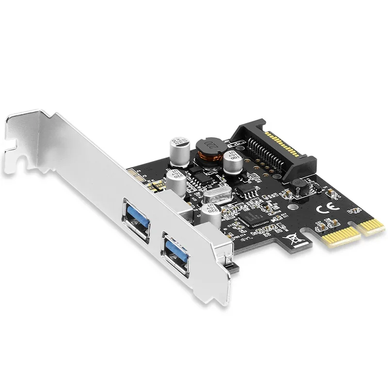 For PCIE Two-port USB 3.0 Adapter Card PCI-E To 2-port USB Expansion Card 2U Semi-high Baffle Small Chassis NEC
For PCIE Two-port USB 3.0 Adapter Card PCI-E To 2-port USB Expansion Card 2U Semi-high Baffle Small Chassis NEC