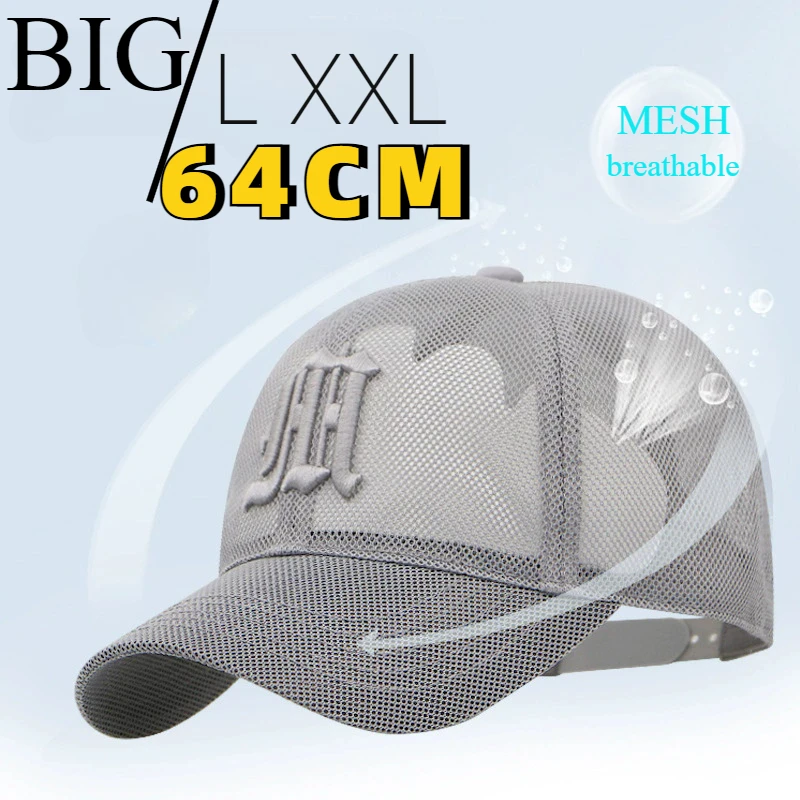 New Big Size XXL64cm Full Mesh Baseball Caps Men Summer Sports Curved Peak Sun Hats Big Head Adjustable Breathable Snapback Hats
New Big Size XXL64cm Full Mesh Baseball Caps Men Summer Sports Curved Peak Sun Hats Big Head Adjustable Breathable Snapback Hats
