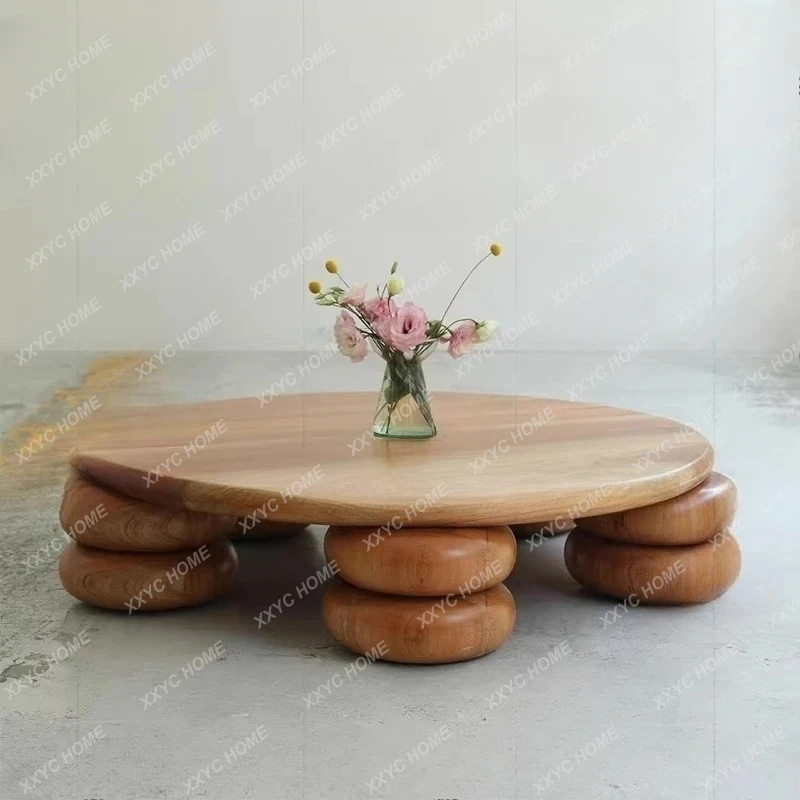 Lcream donut coffee table, home small apartment, solid wood bright round table, round coffee table
Lcream donut coffee table, home small apartment, solid wood bright round table, round coffee table
